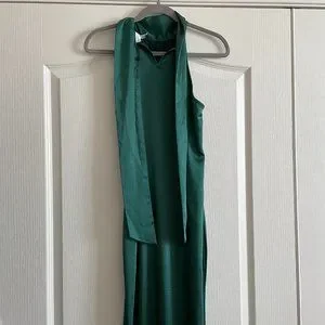 pretty lavish green dress Pretty Lavish Raleigh Cowl Back Dress – Borrowed From main image 0
